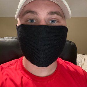 Adult Cloth Face Mask BLACK Set of 10